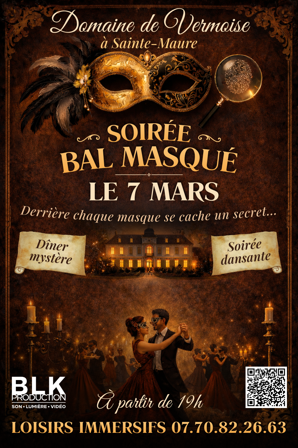 Bal Masqué au Domaine de Vermoise le 07.03.2026