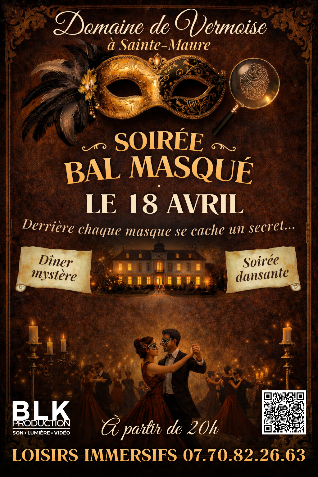 Bal Masqué au Domaine de Vermoise le 07.03.2026